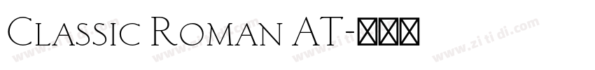 Classic Roman AT字体转换